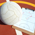Netball on a netball court