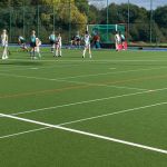 close up of hockey sports pitch resurfacing