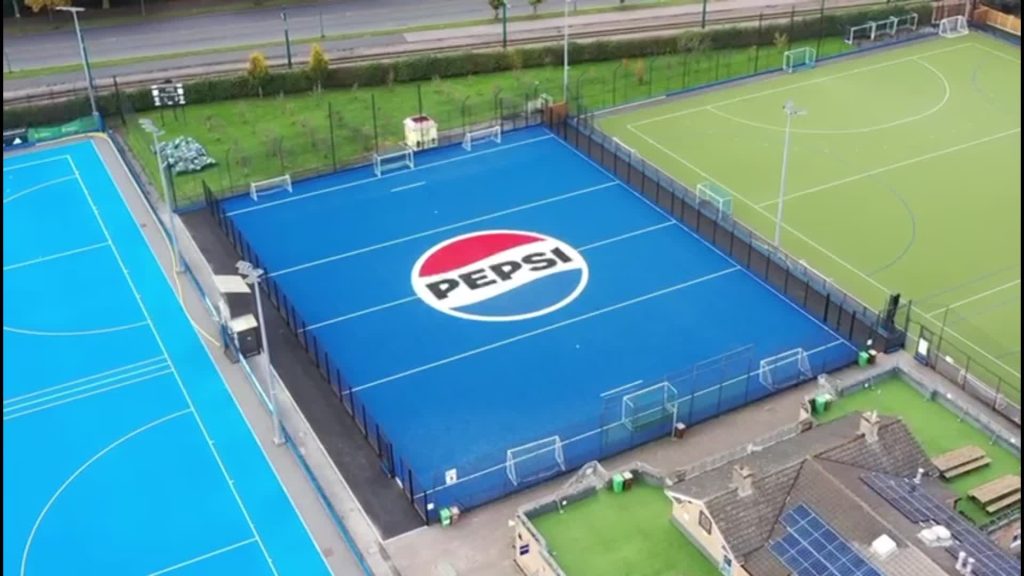 Bird's Eye View of Hockey5s 'Pepsi Pitch' at Nottingham Hockey Centre